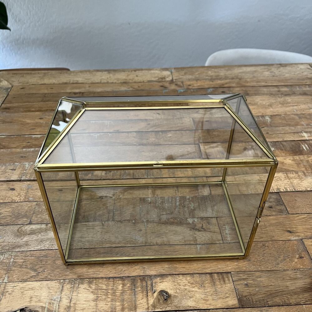 Brass And Glass Display Box